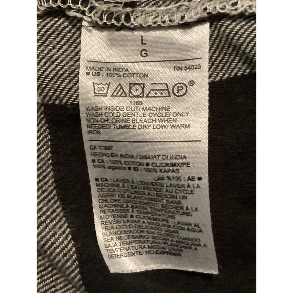 Old Navy Mens Plaid Flannel Pajama Pants Lounge Sleepwear Size Large Black White